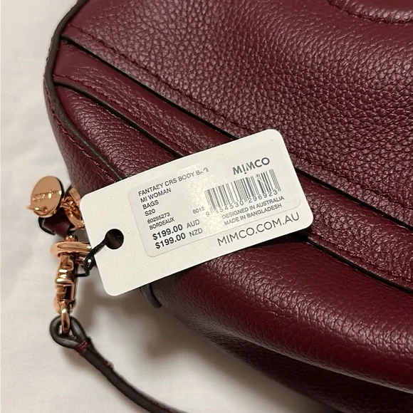 Mimco Crossbody Bag in Bordeaux - Picture 12 of 17